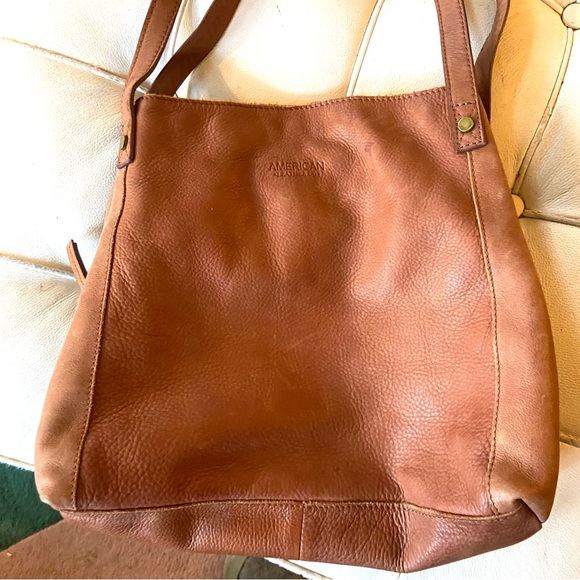 american leather co Handbags - American leather co bag purse light brown super butter soft leather